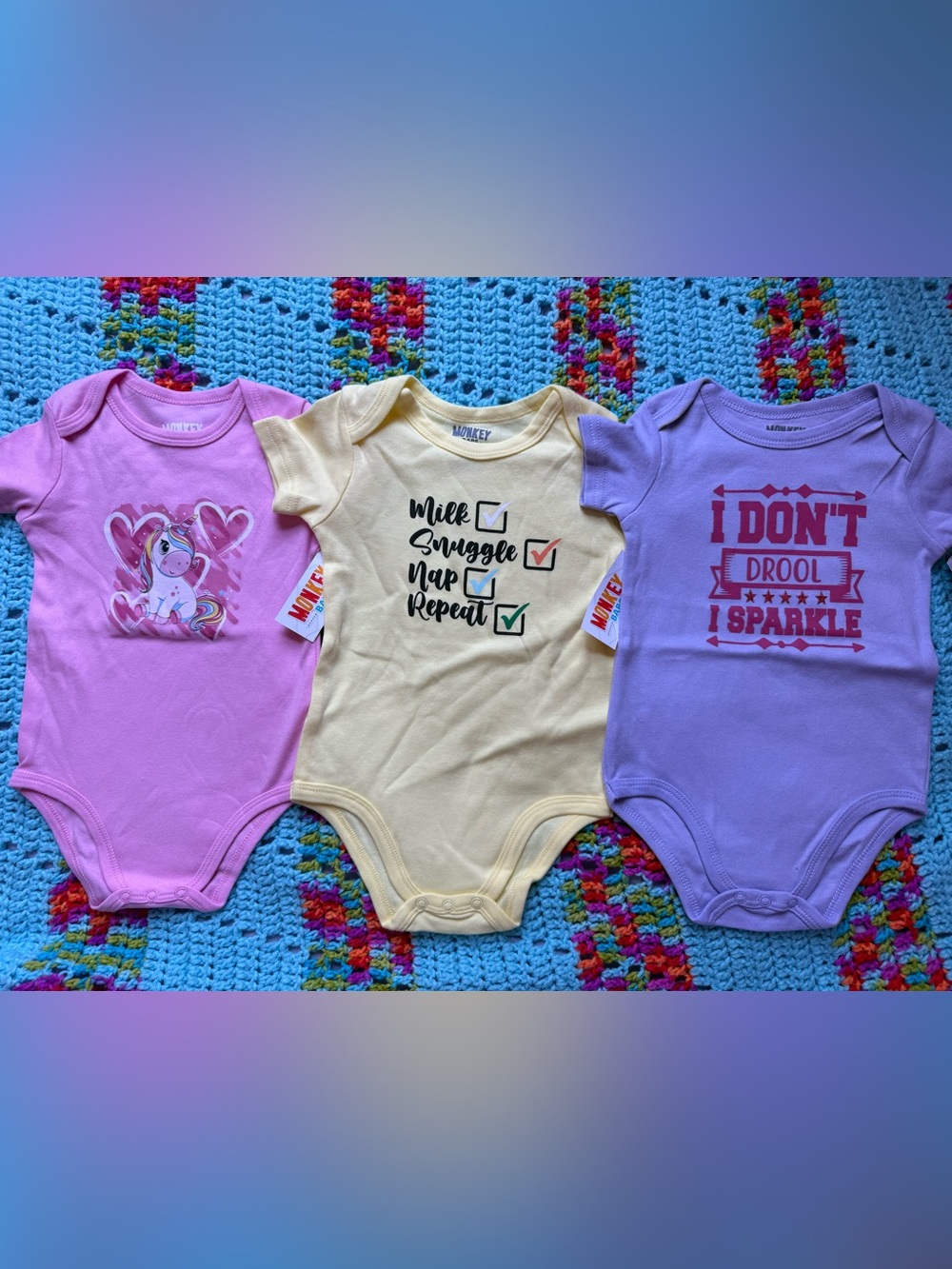 Bundle of 3 Monkey Bars Bodysuits